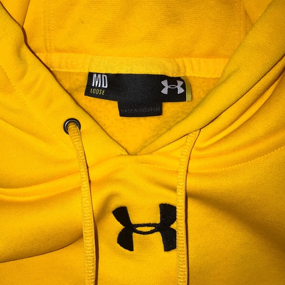 Under Armour yellow/gold hoodie - Picture 3 of 3